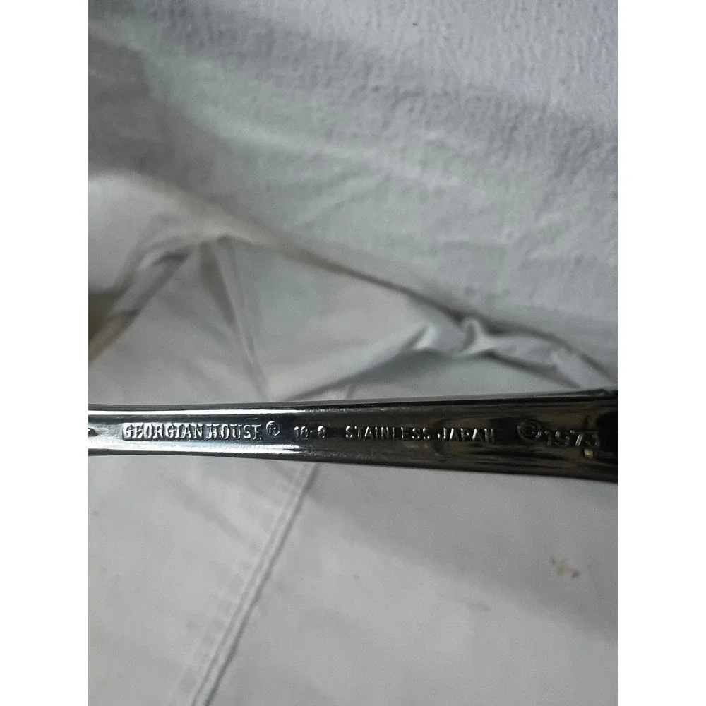 Georgian House First Love Cocktail Fork 18-8 Stainless Japan 1973 Vintage 6 inch